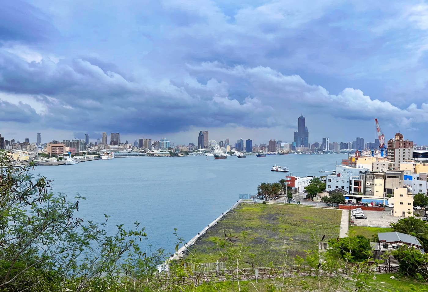 Kaohsiung City view from Cihou Lighthouse